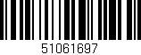 Código de barras (EAN, GTIN, SKU, ISBN): '51061697'