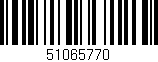 Código de barras (EAN, GTIN, SKU, ISBN): '51065770'