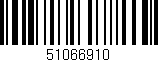 Código de barras (EAN, GTIN, SKU, ISBN): '51066910'