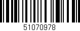 Código de barras (EAN, GTIN, SKU, ISBN): '51070978'