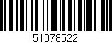 Código de barras (EAN, GTIN, SKU, ISBN): '51078522'