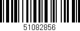 Código de barras (EAN, GTIN, SKU, ISBN): '51082856'
