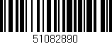 Código de barras (EAN, GTIN, SKU, ISBN): '51082890'