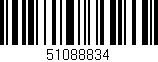 Código de barras (EAN, GTIN, SKU, ISBN): '51088834'