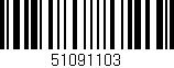 Código de barras (EAN, GTIN, SKU, ISBN): '51091103'