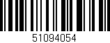 Código de barras (EAN, GTIN, SKU, ISBN): '51094054'
