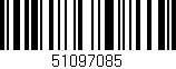 Código de barras (EAN, GTIN, SKU, ISBN): '51097085'