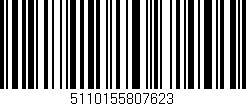 Código de barras (EAN, GTIN, SKU, ISBN): '5110155807623'