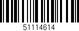 Código de barras (EAN, GTIN, SKU, ISBN): '51114614'