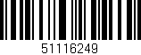 Código de barras (EAN, GTIN, SKU, ISBN): '51116249'