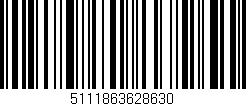 Código de barras (EAN, GTIN, SKU, ISBN): '5111863628630'