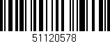 Código de barras (EAN, GTIN, SKU, ISBN): '51120578'