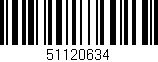 Código de barras (EAN, GTIN, SKU, ISBN): '51120634'