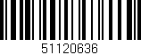 Código de barras (EAN, GTIN, SKU, ISBN): '51120636'