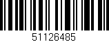 Código de barras (EAN, GTIN, SKU, ISBN): '51126485'