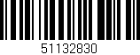 Código de barras (EAN, GTIN, SKU, ISBN): '51132830'