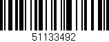 Código de barras (EAN, GTIN, SKU, ISBN): '51133492'