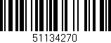 Código de barras (EAN, GTIN, SKU, ISBN): '51134270'