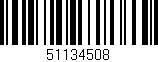 Código de barras (EAN, GTIN, SKU, ISBN): '51134508'