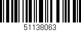 Código de barras (EAN, GTIN, SKU, ISBN): '51138063'