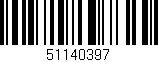 Código de barras (EAN, GTIN, SKU, ISBN): '51140397'