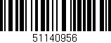 Código de barras (EAN, GTIN, SKU, ISBN): '51140956'