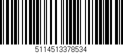 Código de barras (EAN, GTIN, SKU, ISBN): '5114513378534'