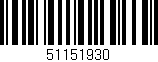 Código de barras (EAN, GTIN, SKU, ISBN): '51151930'