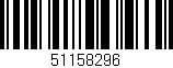 Código de barras (EAN, GTIN, SKU, ISBN): '51158296'