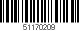 Código de barras (EAN, GTIN, SKU, ISBN): '51170209'