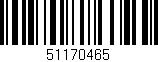 Código de barras (EAN, GTIN, SKU, ISBN): '51170465'