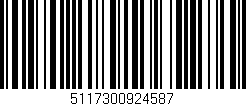 Código de barras (EAN, GTIN, SKU, ISBN): '5117300924587'