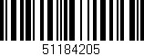 Código de barras (EAN, GTIN, SKU, ISBN): '51184205'
