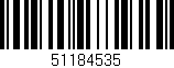 Código de barras (EAN, GTIN, SKU, ISBN): '51184535'