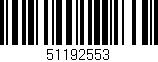 Código de barras (EAN, GTIN, SKU, ISBN): '51192553'