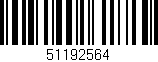 Código de barras (EAN, GTIN, SKU, ISBN): '51192564'