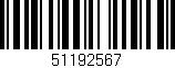 Código de barras (EAN, GTIN, SKU, ISBN): '51192567'