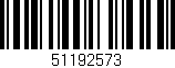 Código de barras (EAN, GTIN, SKU, ISBN): '51192573'