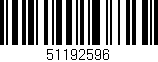 Código de barras (EAN, GTIN, SKU, ISBN): '51192596'