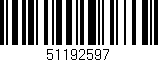 Código de barras (EAN, GTIN, SKU, ISBN): '51192597'