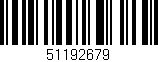 Código de barras (EAN, GTIN, SKU, ISBN): '51192679'