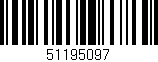 Código de barras (EAN, GTIN, SKU, ISBN): '51195097'