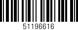 Código de barras (EAN, GTIN, SKU, ISBN): '51196616'