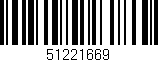 Código de barras (EAN, GTIN, SKU, ISBN): '51221669'