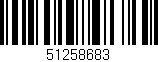 Código de barras (EAN, GTIN, SKU, ISBN): '51258683'