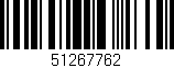 Código de barras (EAN, GTIN, SKU, ISBN): '51267762'