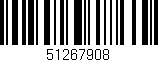 Código de barras (EAN, GTIN, SKU, ISBN): '51267908'