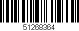 Código de barras (EAN, GTIN, SKU, ISBN): '51268364'