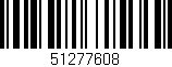 Código de barras (EAN, GTIN, SKU, ISBN): '51277608'