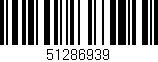 Código de barras (EAN, GTIN, SKU, ISBN): '51286939'